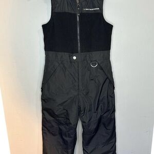 32 Degree Weatherproof Black Kids Overalls Snow Bibs
